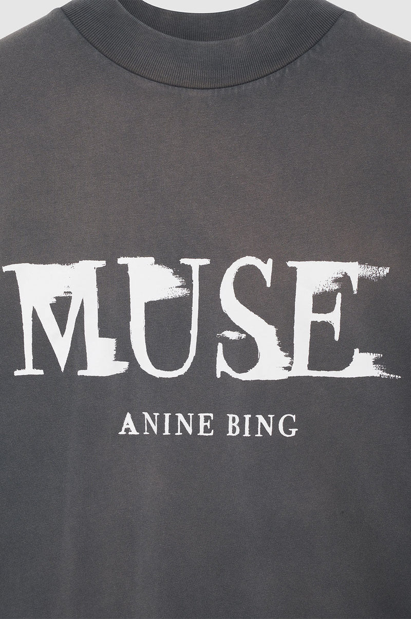 Wes Tee Painted Muse FADED BLACK Anine Bing-Anine Bing-Frolic Girls