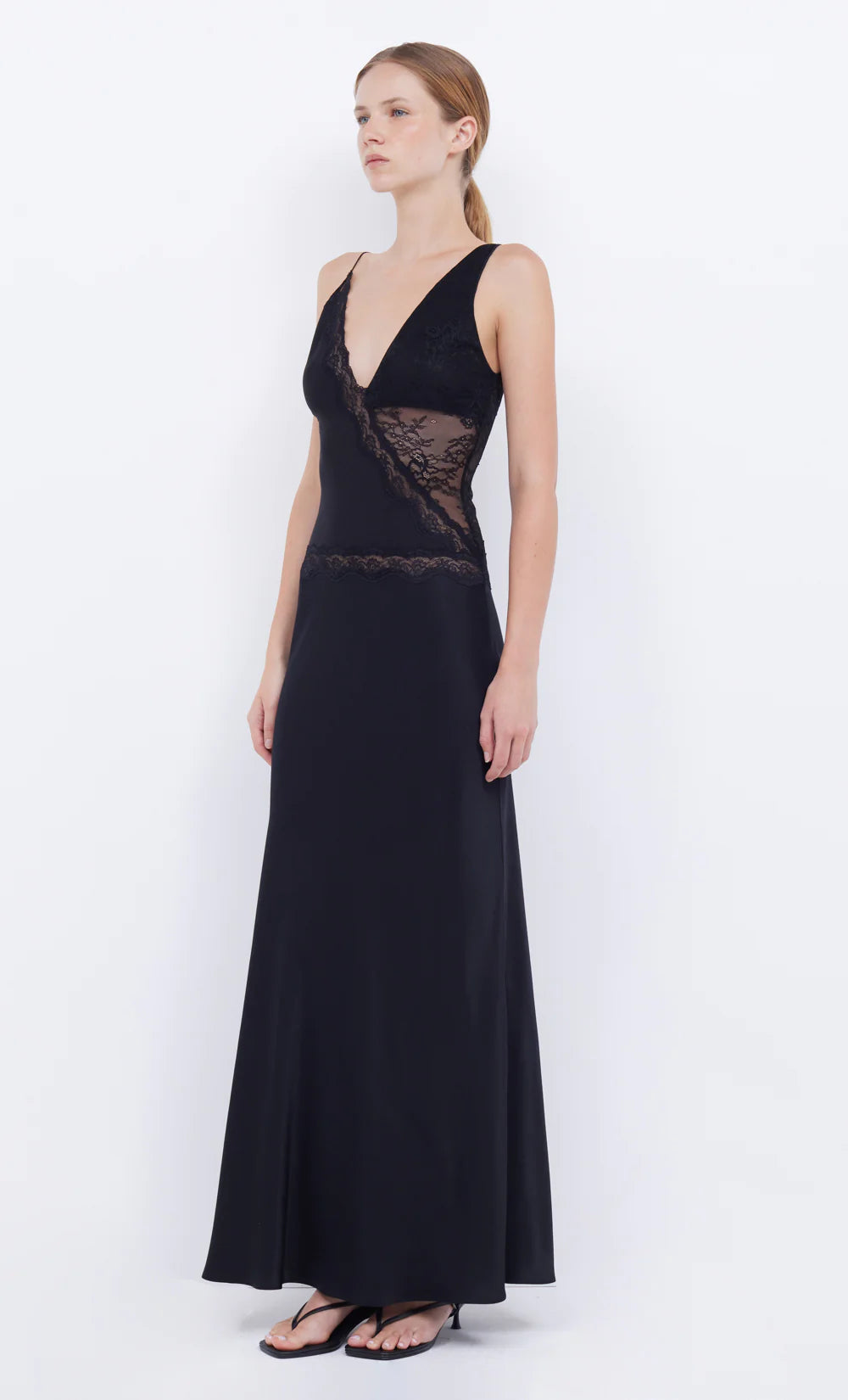 Abrielle Lace Maxi Dress BLACK Bec & Bridge-Bec & Bridge-Frolic Girls