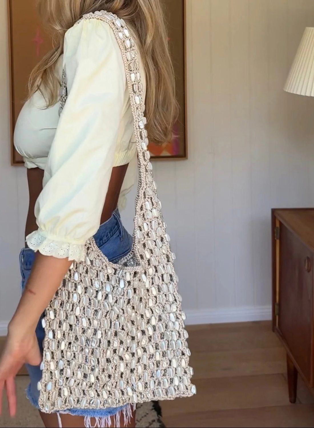 Aelia Sirena Pearl Bag Single Strap