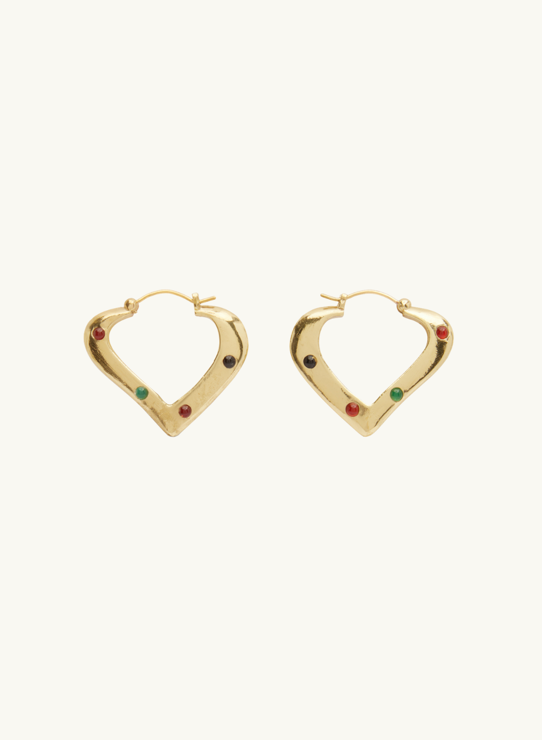 Alemais Atomic Heart Hoop Earrings