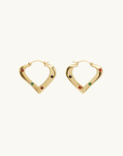 Alemais Atomic Heart Hoop Earrings