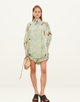 Alemais Bisou Embroidered Long Sleeve Shirt