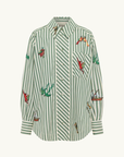 Alemais Bisou Embroidered Long Sleeve Shirt