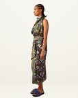 Alemais Cece Splice Silk Skirt in Print