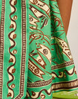 Alemais Fish Sticks Mini Dress in Green