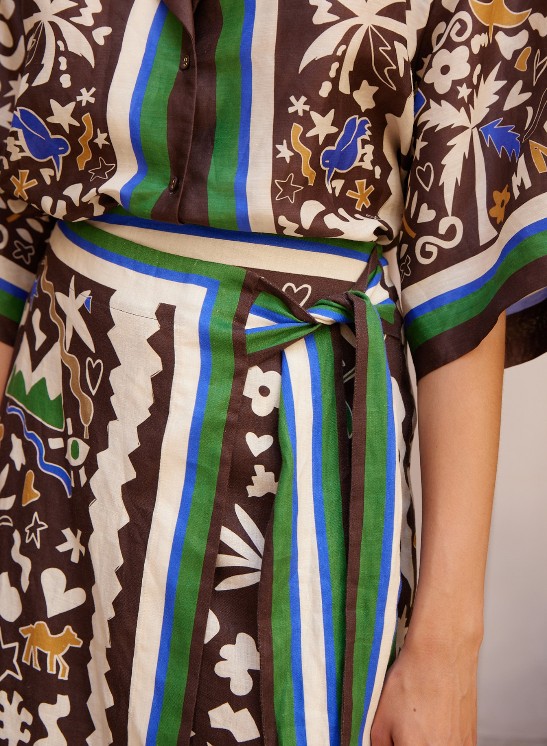 Alemais Maroc Relaxed Shirt in Multi LAST ONE SIZE 14