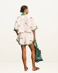 Alemais Wanda Embroidered Shirt in IVORY