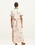 Alemais Wanda Embroidered ShirtDress in IVORY