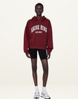 Anine Bing Alec Hoodie Sport in CABERNET