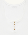 Anine Bing Alessia Tank in IVORY