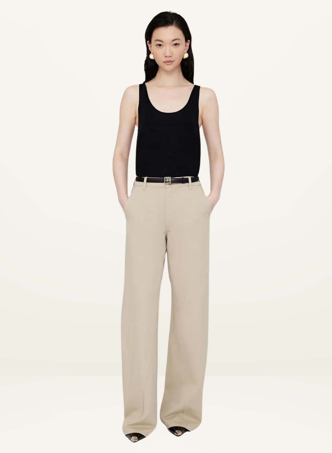 Briley Pant in OATMEAL Anine Bing-Anine Bing-Frolic Girls