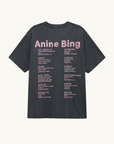 Anine Bing Cade Smilie Tee in Washed Grey
