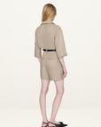 Anine Bing Carrie Short in OATMEAL