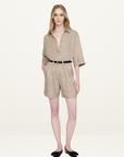 Anine Bing Carrie Short in OATMEAL