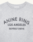 Anine Bing Cohen Tee Los Angles Stencil in Heather Grey
