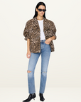 Anine Bing Flynn Jacket in Leopard