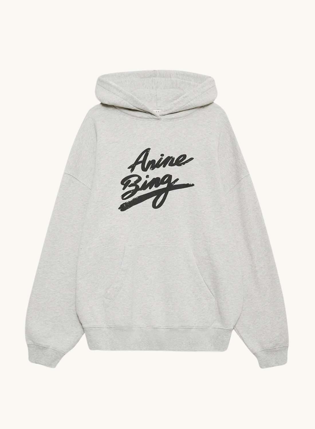 Anine Bing Harvey Sweatshirt Signature in HEATHER GREY