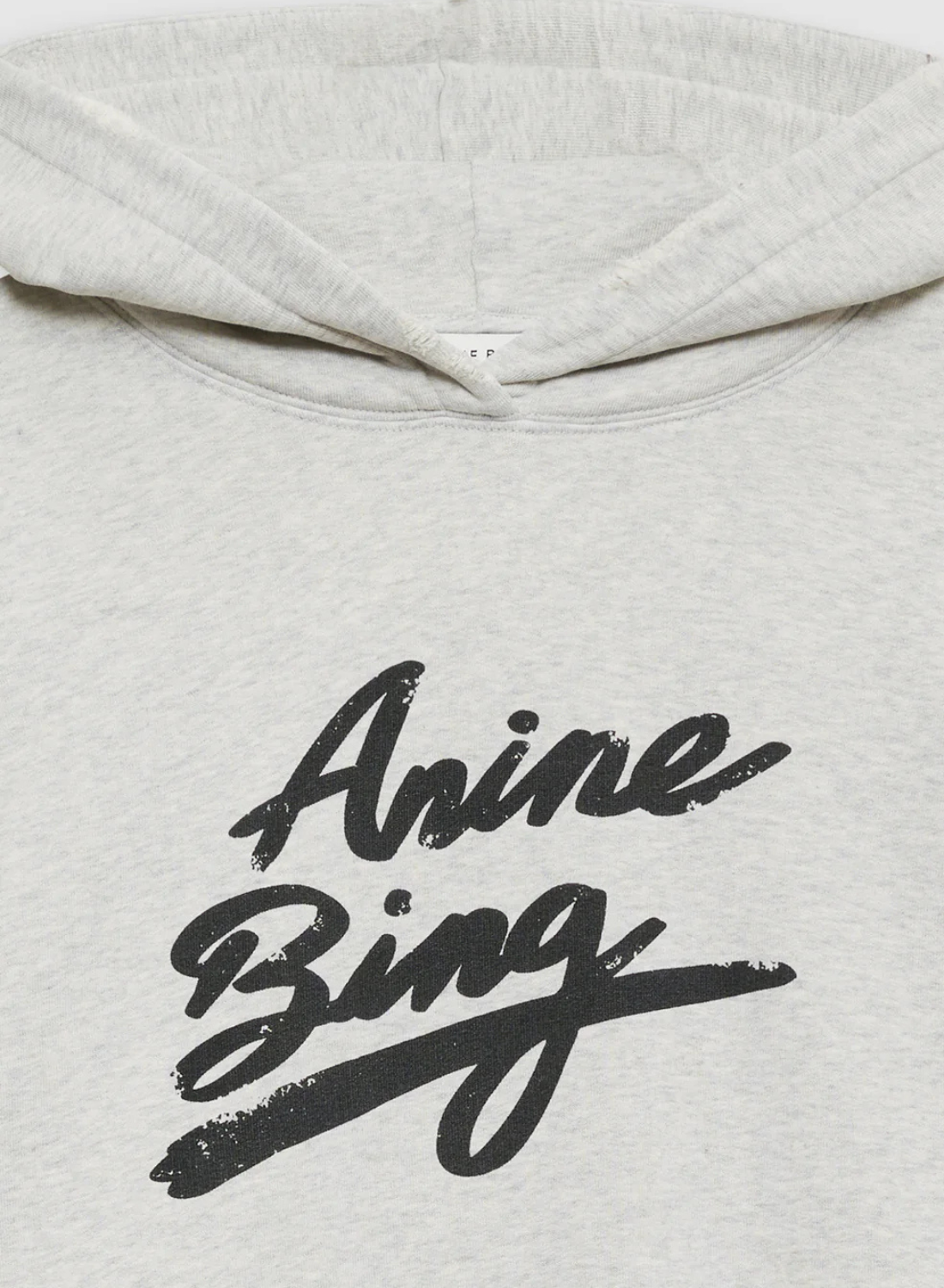 Anine Bing Harvey Sweatshirt Signature in HEATHER GREY