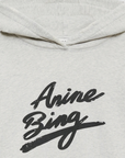 Anine Bing Harvey Sweatshirt Signature in HEATHER GREY