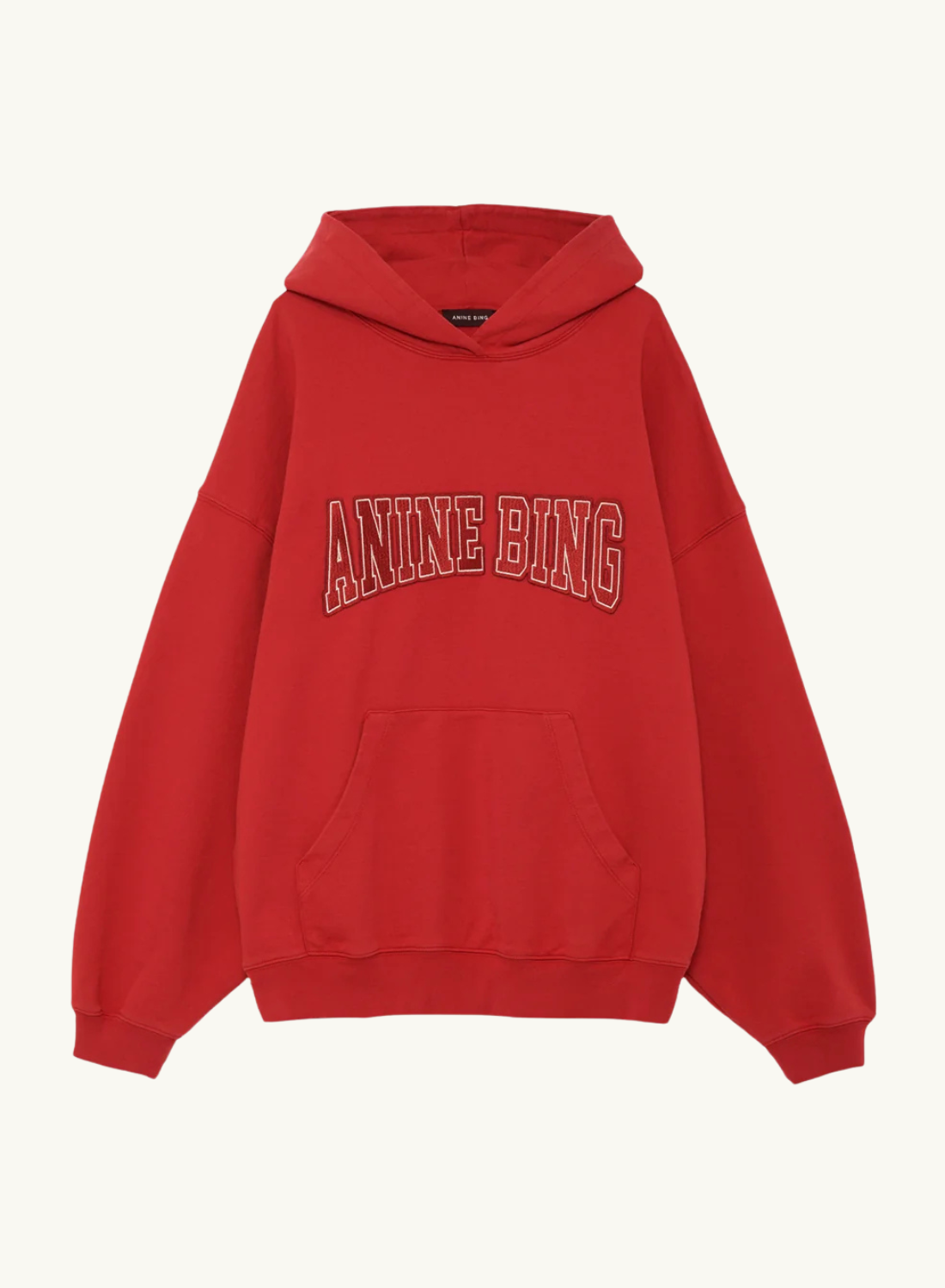 Anine Bing Harvey Sweatshirt in Tango Red