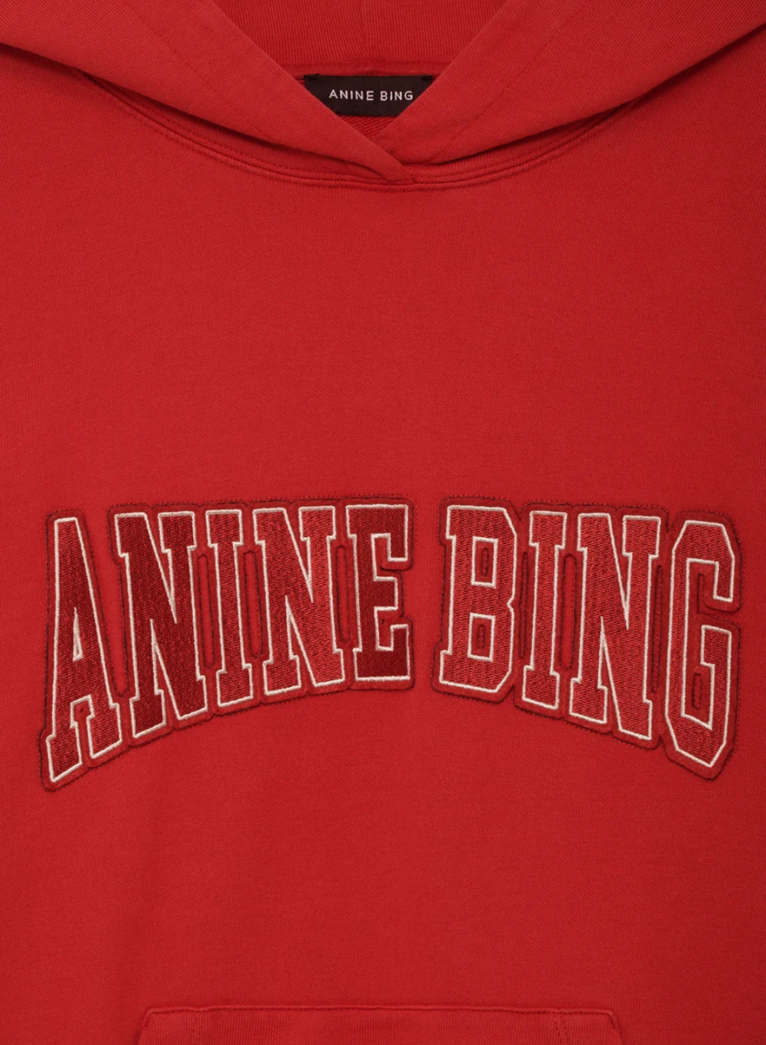 Anine Bing Harvey Sweatshirt in Tango Red