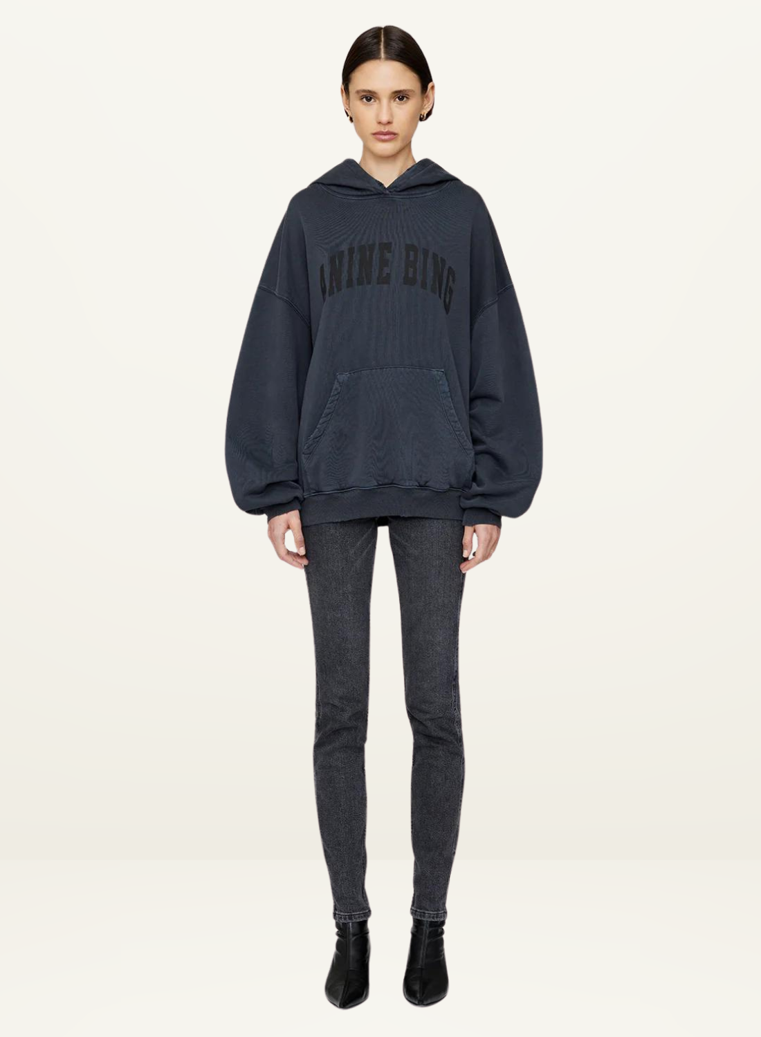 Anine Bing Harvey Sweatshirt in WASHED BLACK-Anine Bing-Frolic Girls