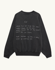 Anine Bing Jaci Sweatshirt Lyrics in WASHED BLACK