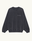 Anine Bing Jaci Sweatshirt Lyrics in WASHED BLACK