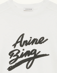 Anine Bing Jaylin Tee Signature IVORY