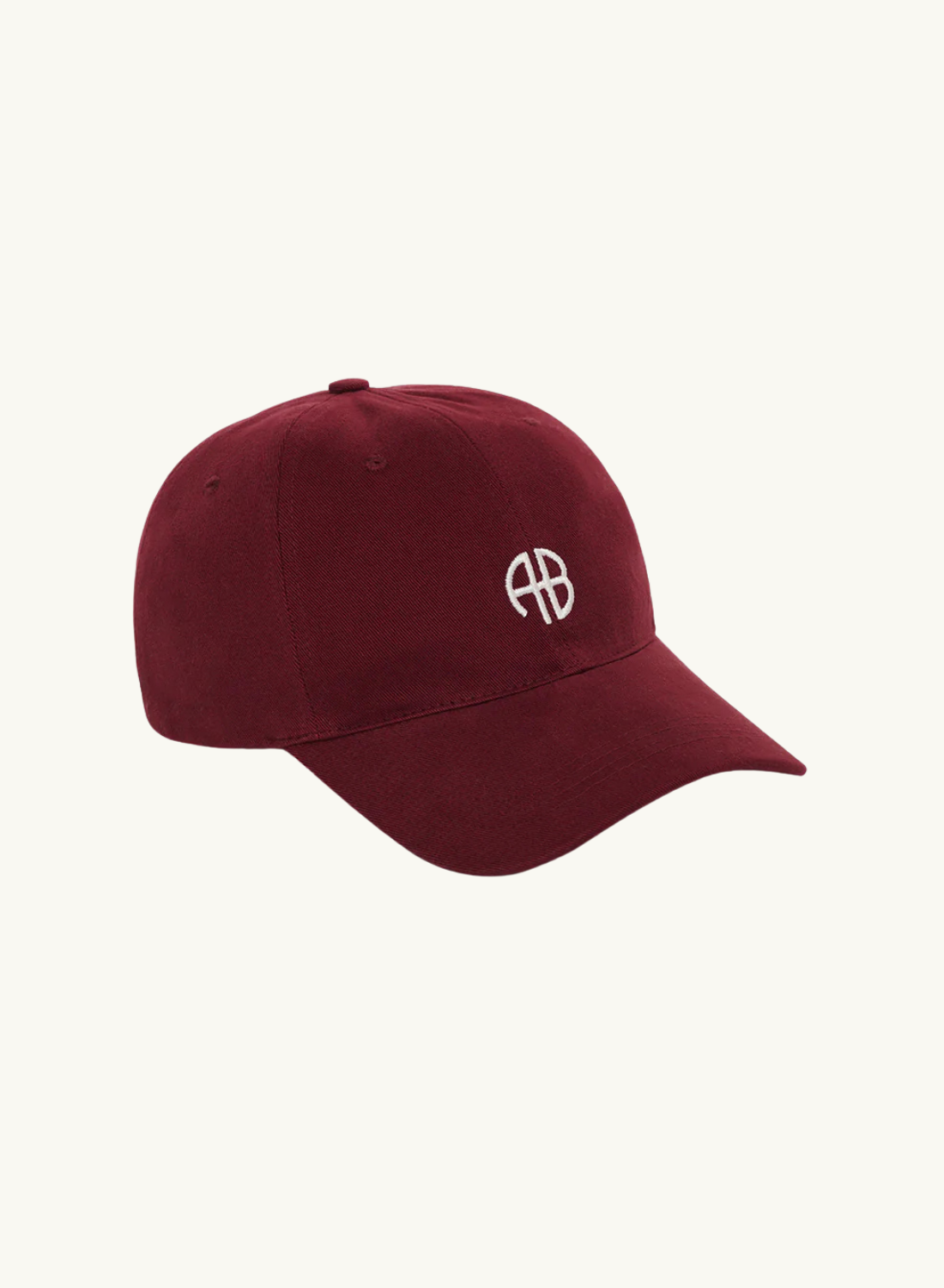 Anine Bing Jeremy AB Baseball Cap in CABERNET