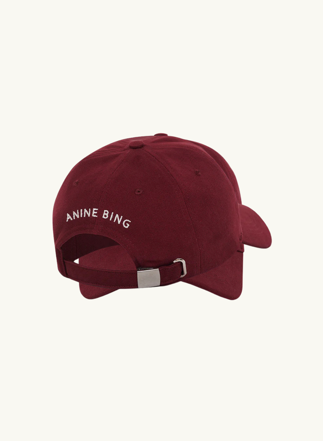 Anine Bing Jeremy AB Baseball Cap in CABERNET
