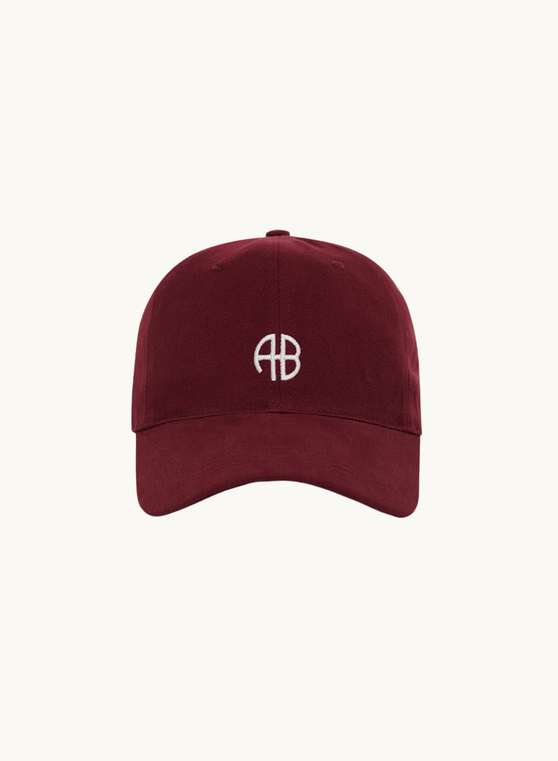 Anine Bing Jeremy AB Baseball Cap in CABERNET