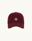 Anine Bing Jeremy AB Baseball Cap in CABERNET