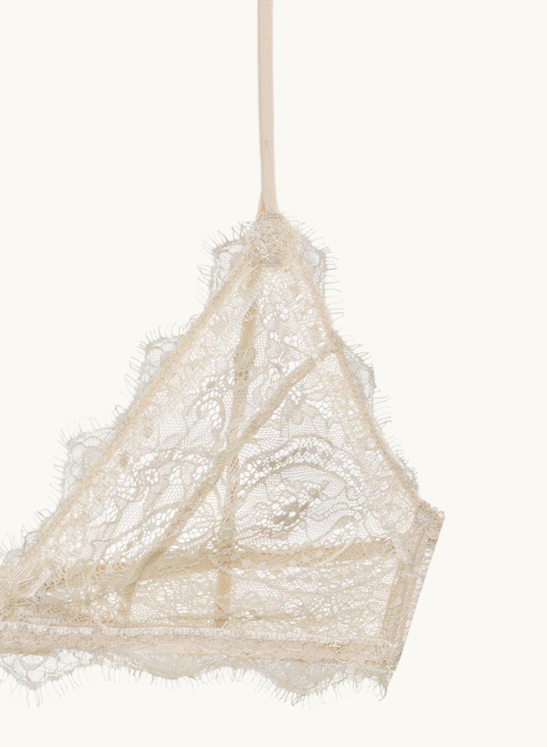 Anine Bing Lace Bra with Trim in NUDE-Anine Bing-Frolic Girls