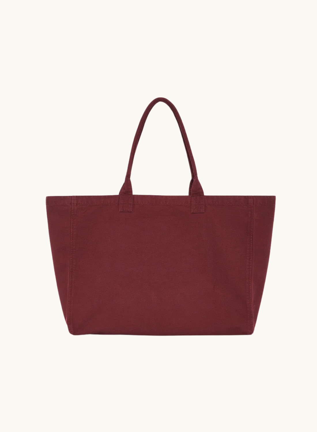 Anine Bing Leo Canvas Tote Collegiate in FIG