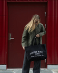 Anine Bing Leo Canvas Tote in Black