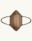 Anine Bing Leo Canvas Tote in Black and Brown Leopard