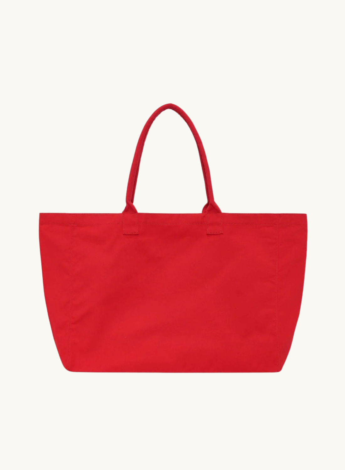Anine Bing Leo Canvas Tote in Tango Red