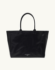 Anine Bing Leo Coated Canvas Tote Bag in Black