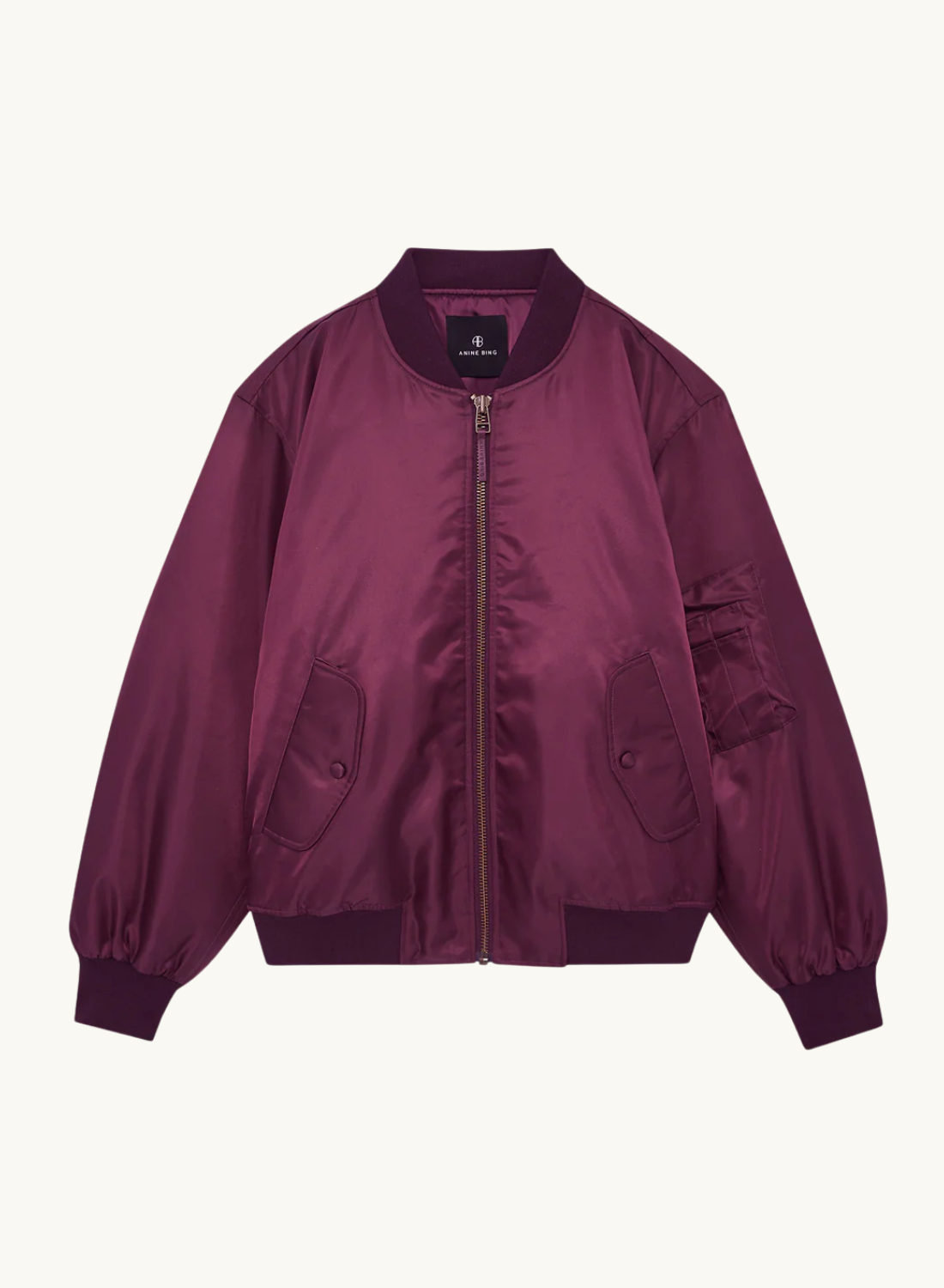 Anine Bing Leon Bomber Jacket in FIG
