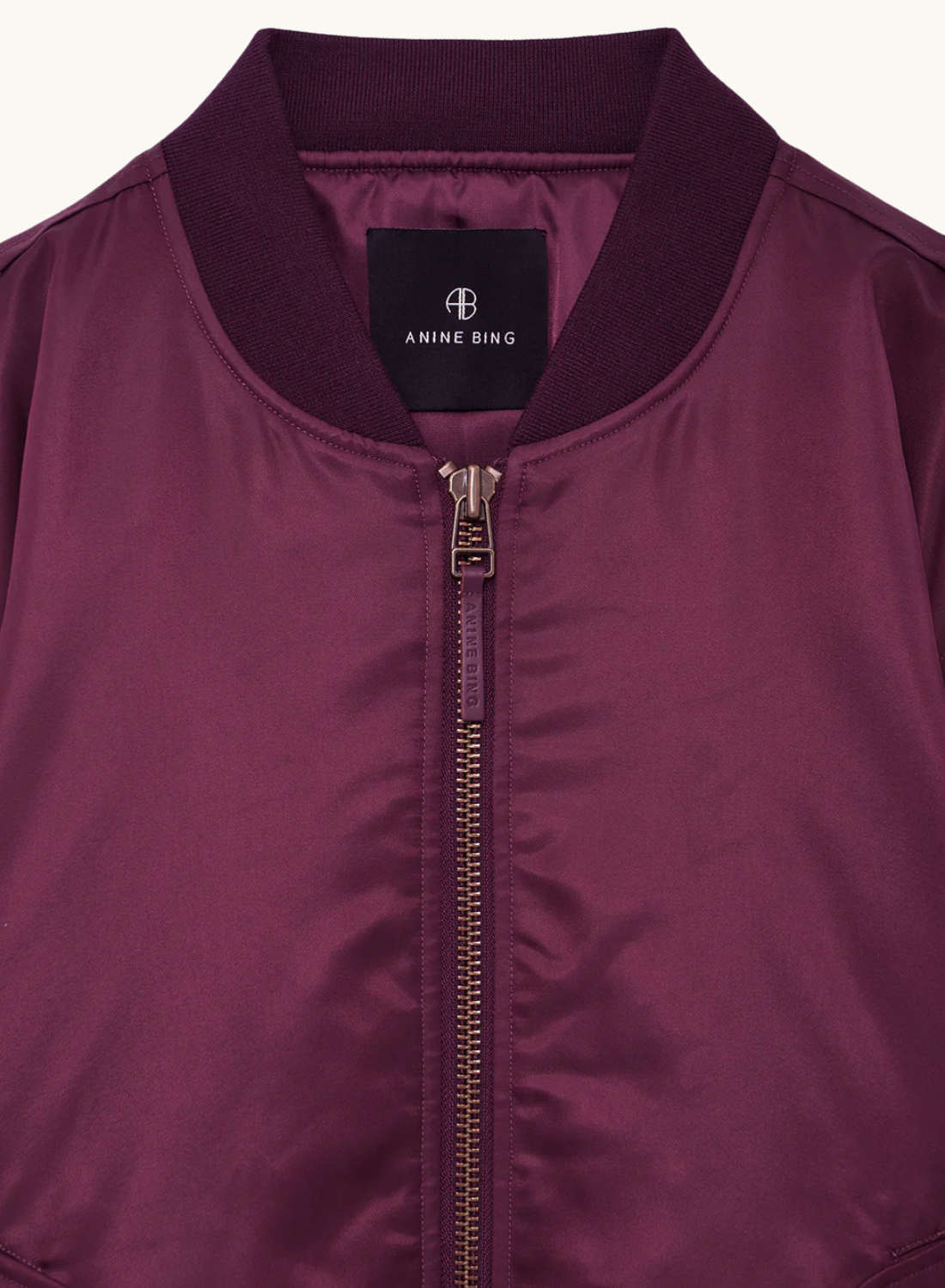 Anine Bing Leon Bomber Jacket in FIG