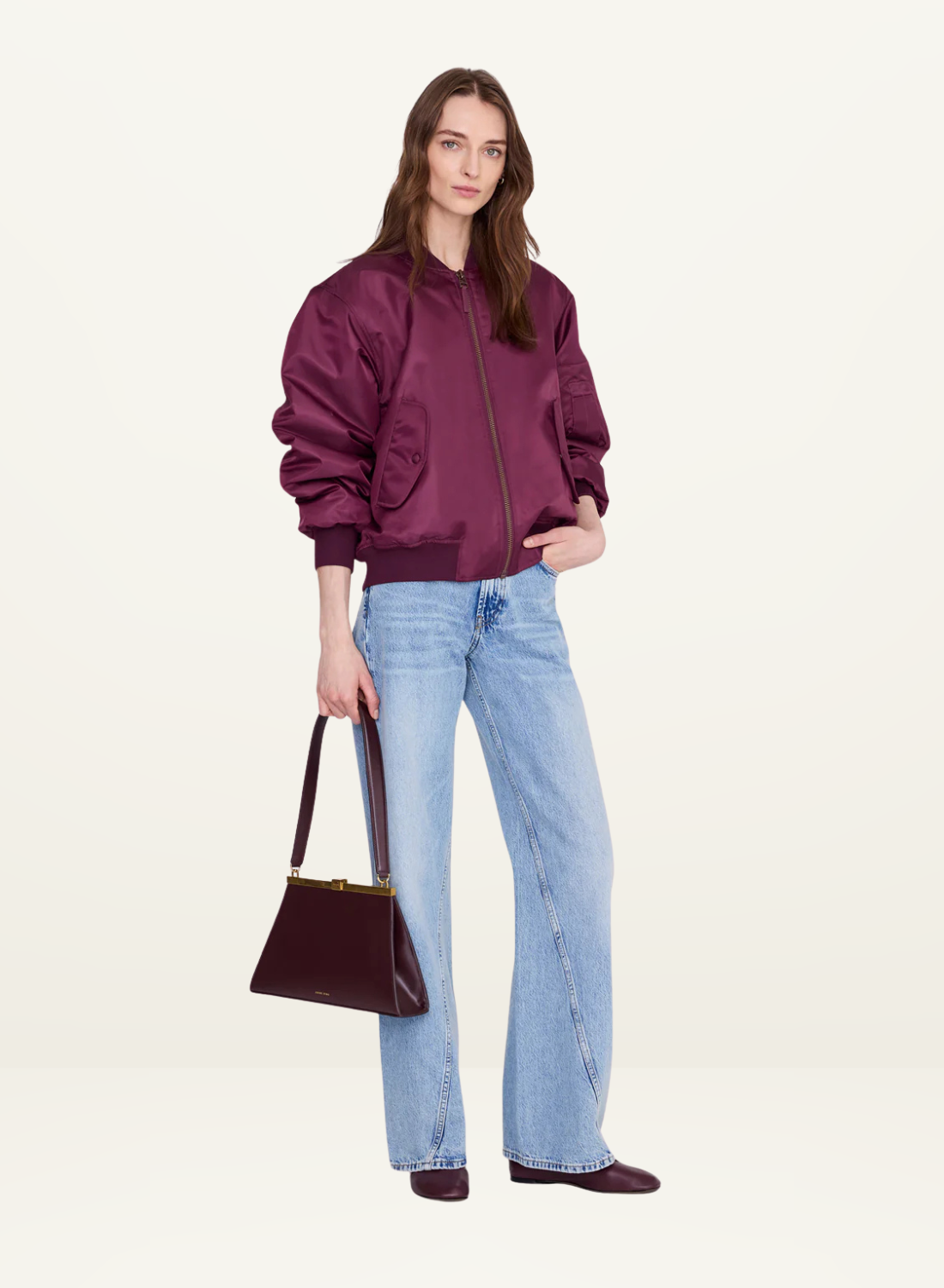 Anine Bing Leon Bomber Jacket in FIG