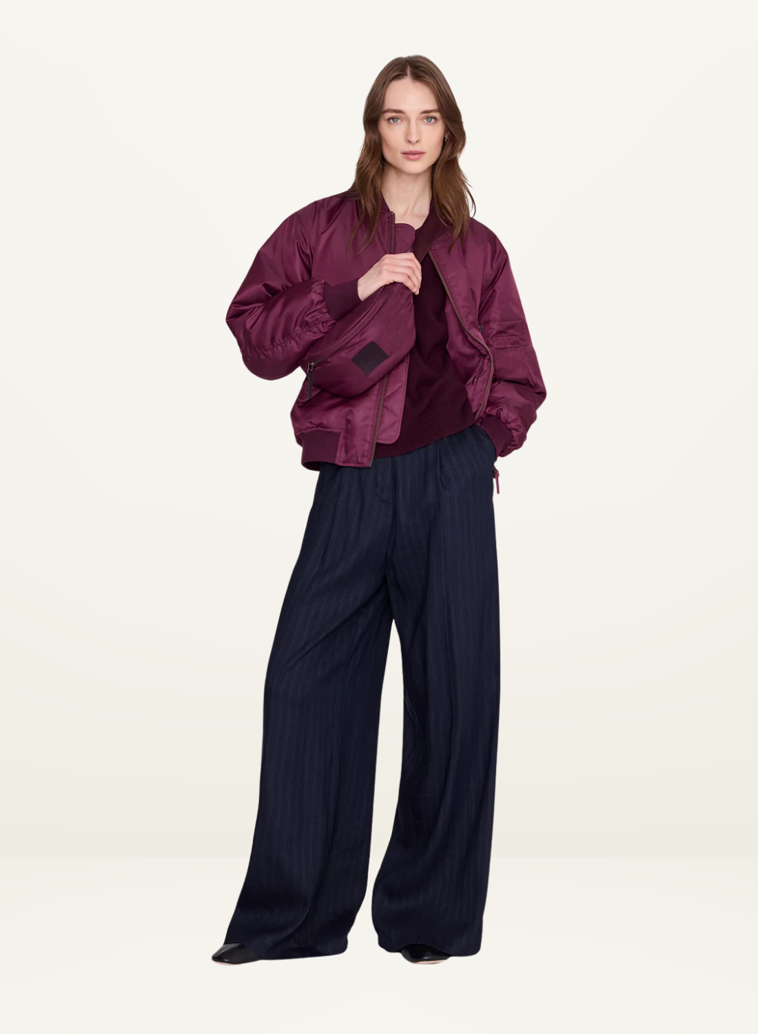 Anine Bing Leon Small Waist Bag in FIG