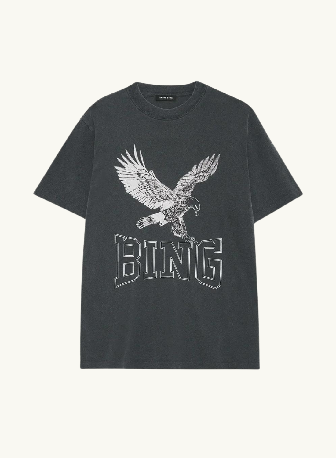 Lili Tee Retro Eagle WASHED BLACK Anine Bing-Anine Bing-Frolic Girls