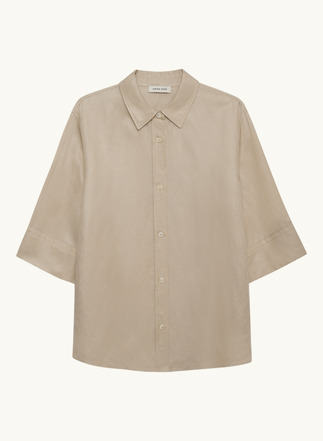 Anine Bing Mary Shirt in OATMEAL