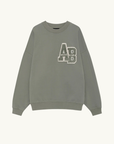 Anine Bing Miles Letterman Sweatshirt in SAGE