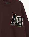 Anine Bing Miles Sweateshirt Letterman in FIG