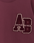 Anine Bing Miles Sweateshirt Letterman in FIG