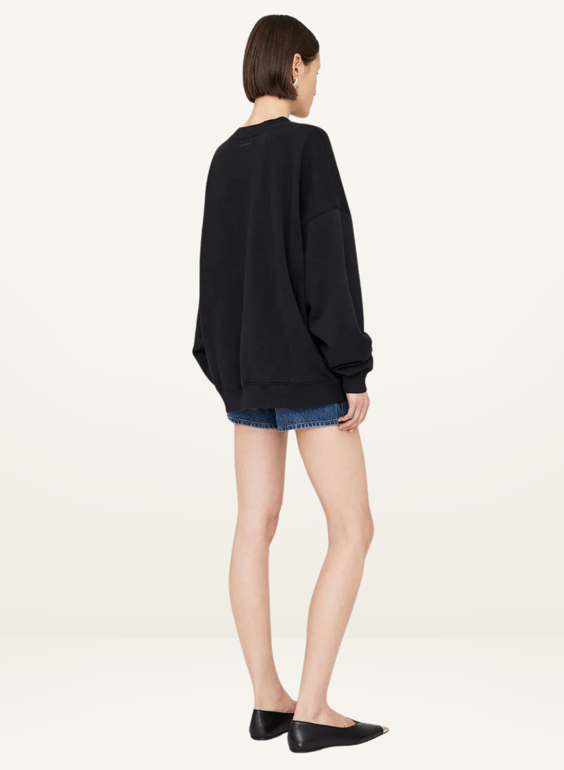 Miles Sweatshirt Letterman BLACK Anine Bing-Anine Bing-Frolic Girls