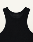 Designer black tank top